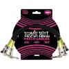 imageErnie Ball 6in AngleAngle Patch Cable 3Pack White P06051Black