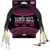 imageErnie Ball 6in AngleAngle Patch Cable 3Pack White P06051Black