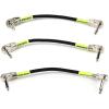 imageErnie Ball 6in AngleAngle Patch Cable 3Pack White P06051Black