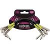 imageErnie Ball 6in AngleAngle Patch Cable 3Pack White P06051Black