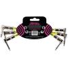 imageErnie Ball 6in AngleAngle Patch Cable 3Pack White P06051Black