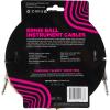 imageErnie Ball Braided Instrument Cable StraightAngle 10ft Neon Yellow P06080Emerald Argyle