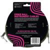 imageErnie Ball Braided Instrument Cable StraightAngle 10ft Neon Yellow P06080Neon GreenBlack