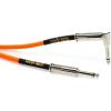 imageErnie Ball Braided Instrument Cable StraightAngle 10ft Neon Yellow P06080Neon Orange