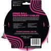 imageErnie Ball Braided Instrument Cable StraightAngle 10ft Neon Yellow P06080Neon Pink