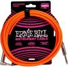 imageErnie Ball Braided Instrument Cable StraightAngle 10ft Neon Yellow P06080Orange