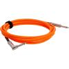 imageErnie Ball Braided Instrument Cable StraightAngle 10ft Neon Yellow P06080Orange