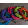 imageErnie Ball Braided Instrument Cable StraightAngle 10ft Neon Yellow P06080Orange