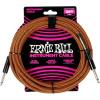 imageErnie Ball Braided Instrument Cable StraightAngle 10ft Neon Yellow P06080Pumpkin Pie