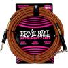 imageErnie Ball Braided Instrument Cable StraightAngle 10ft Neon Yellow P06080Pumpkin Pie