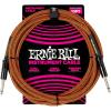 imageErnie Ball Braided Instrument Cable StraightAngle 10ft Neon Yellow P06080Pumpkin Pie