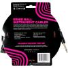 imageErnie Ball Braided Instrument Cable StraightAngle 10ft Neon Yellow P06080Pumpkin Pie