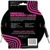 imageErnie Ball Braided Instrument Cable StraightAngle 10ft Neon Yellow P06080Pumpkin Pie