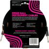 imageErnie Ball Braided Instrument Cable StraightAngle 10ft Neon Yellow P06080Pumpkin Pie
