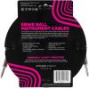 imageErnie Ball Braided Instrument Cable StraightAngle 10ft Neon Yellow P06080Purple Python