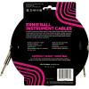 imageErnie Ball Braided Instrument Cable StraightAngle 10ft Neon Yellow P06080PurpleBlack