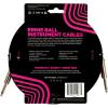 imageErnie Ball Braided Instrument Cable StraightAngle 10ft Neon Yellow P06080RedBlack