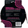 imageErnie Ball Braided Instrument Cable StraightAngle 10ft Neon Yellow P06080RedBlack