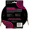 imageErnie Ball Braided Instrument Cable StraightAngle 10ft Neon Yellow P06080RedBlack