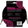 imageErnie Ball Braided Instrument Cable StraightAngle 10ft Neon Yellow P06080RedBlack