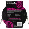 imageErnie Ball Braided Instrument Cable StraightAngle 10ft Neon Yellow P06080Silver Fox
