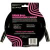 imageErnie Ball Braided XLR Mircrophone Cable 20ft Black P06392Black
