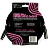 imageErnie Ball Braided XLR Mircrophone Cable 20ft Black P06392Braided Black