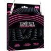 imageErnie Ball Coiled Instrument Cable StraightAngle 30ft White P06045Black
