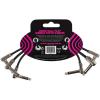 imageErnie Ball Flat Ribbon Patch Cable 3Pack 6in Black P06221Black