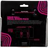 imageErnie Ball Flat Ribbon Patch Cable 3Pack 6in Black P06221White