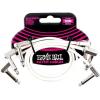 imageErnie Ball Flat Ribbon Patch Cable 3Pack 6in Black P06221White