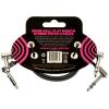 imageErnie Ball Flat Ribbon Stereo Patch Cable 2Pack 12in Black P0640512 inch