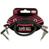 imageErnie Ball Flat Ribbon Stereo Patch Cable 2Pack 12in Black P0640512 inch