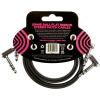 imageErnie Ball Flat Ribbon Stereo Patch Cable 2Pack 12in Black P0640524 inch