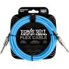 imageErnie Ball Instrument Cable 14quot Mono Green 10ft P06414Blue