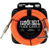 imageErnie Ball Instrument Cable 14quot Mono Green 10ft P06414Orange