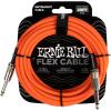 imageErnie Ball Instrument Cable 14quot Mono Green 10ft P06414Orange