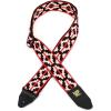imageErnie Ball Jacquard GuitarBass StrapRistra Red