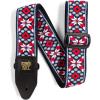 imageErnie Ball Jacquard GuitarBass StrapTaos Fire Red