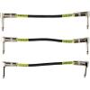 imageErnie Ball 6in AngleAngle Patch Cable 3Pack White P06051Black