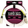 imageErnie Ball Braided XLR Mircrophone Cable 20ft Black P06392White