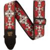 imageErnie Ball Jacquard GuitarBass StrapRed Trellis
