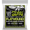 imageErnie Ball Power Slinky Flatwound Short Scale Electric Bass Strings 50110 Gauge P02817Regular 45105