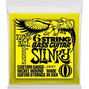 imageErnie Ball 6String Baritone Slinky Nickel Wound Electric Guitar Strings 1372 Gauge P028396String Short Scale Bass 20w90
