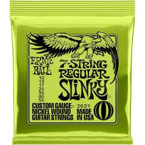 imageErnie Ball 7String Skinny Top Heavy Bottom Slinky Nickel Wound Electric Guitar Strings 1062 Gauge P02615Regular 1056