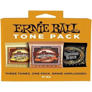 imageErnie Ball Acoustic Tone Pack Light Guitar Strings 1152 Gauge P03314Light 1152