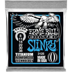 imageErnie Ball Beefy Slinky Coated Titanium Electric Guitar Strings 1154 Gauge P03127Extra 838