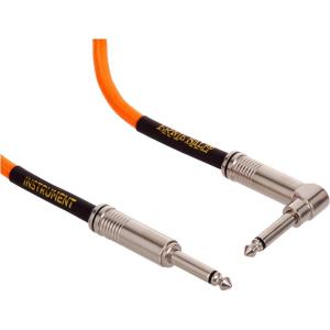 imageErnie Ball Braided Instrument Cable StraightAngle 10ft Neon Yellow P06080Orange