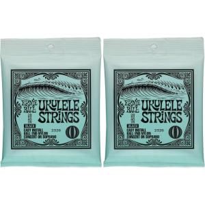 imageErnie Ball Concert ampamp Tenor Nylon Ball End Ukulele Strings Wound G Clear P02330Black