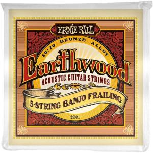 imageErnie Ball Earthwood 5String Bluegrass 8020 Bronze Banjo Strings 920 Gauge P02063Frailing
